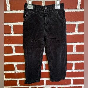 Mexx | black corduroy lined winter pants elastic adjustable waist | size 24-30m